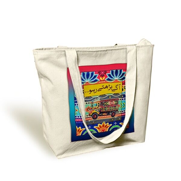 Truck-Art-Canvas-Zipper-Hand-Bag