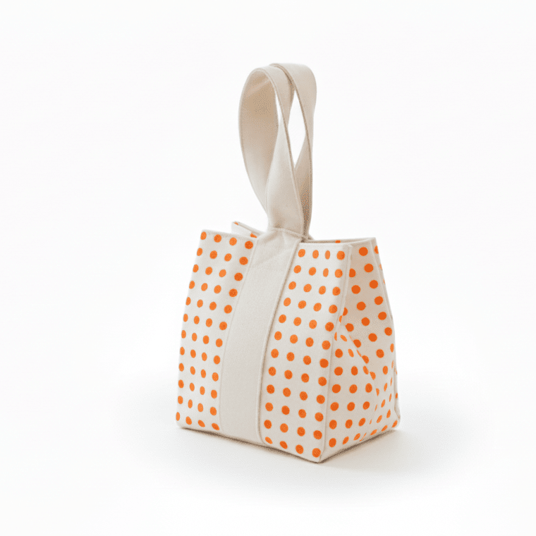 Gift Bag orange dot (1)
