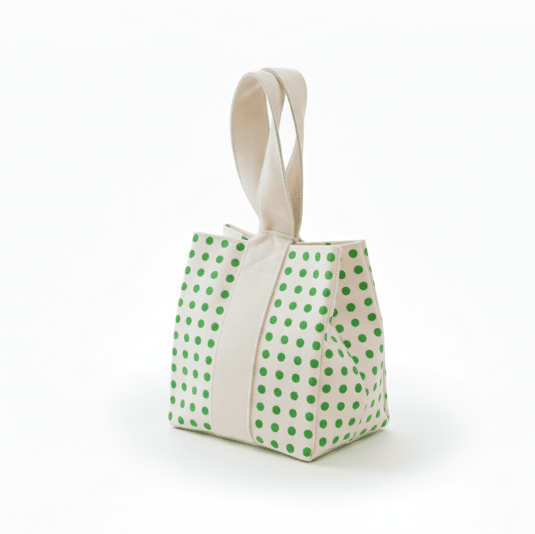 Gift bag green dots (1)
